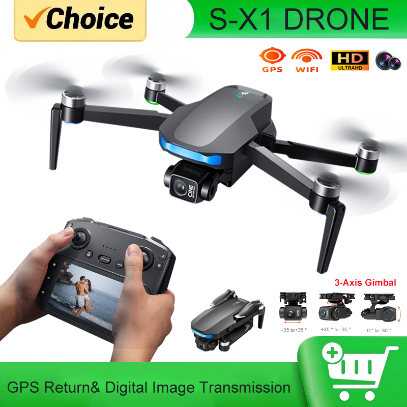 Drone Camera Professional - طائرة بدون طيار S-X1 MAX مزودة